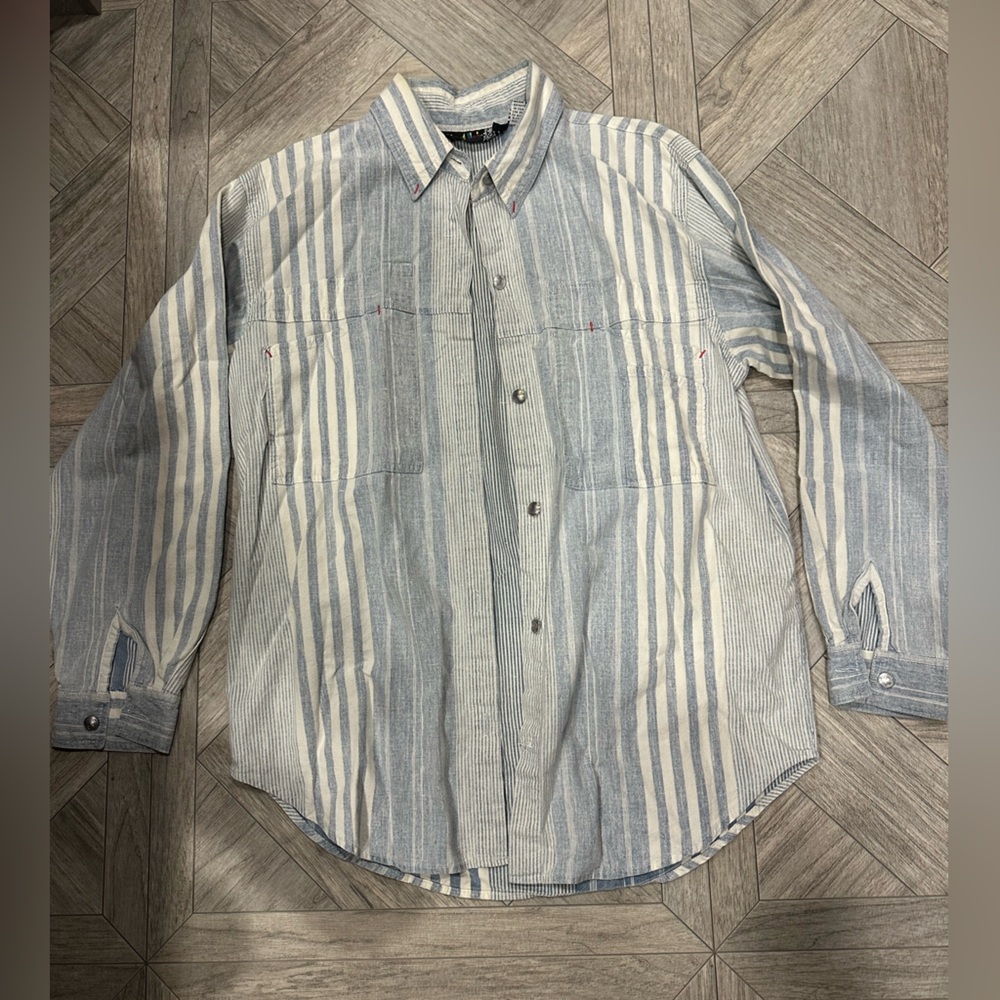 Women's Striped Button Down Shirt